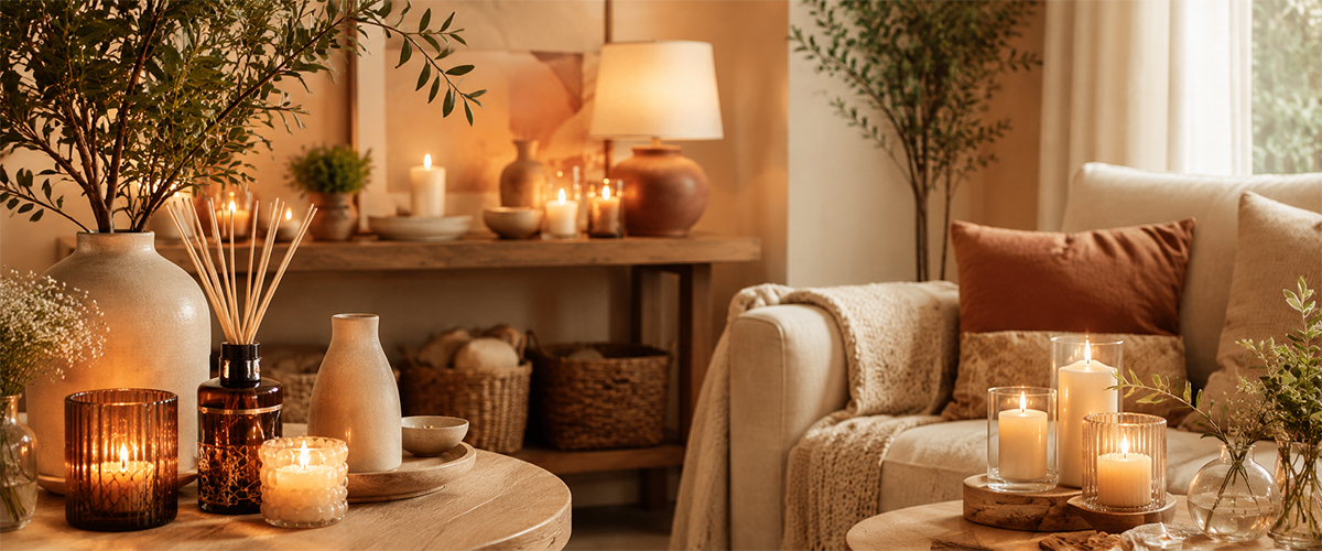 Velas y aromas: cómo crear ambiente en cada rincón