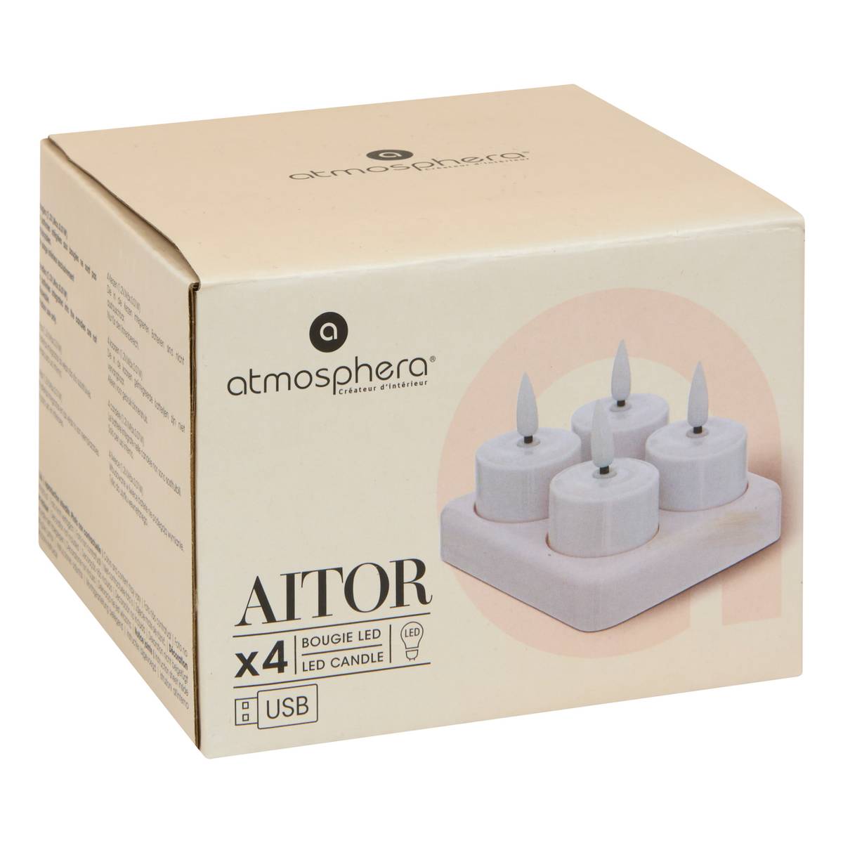 4 velas LED “Aitor”
