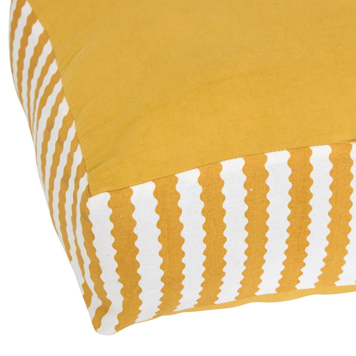 Cojín de suelo exterior rectangular POOLSIDE Amarillo