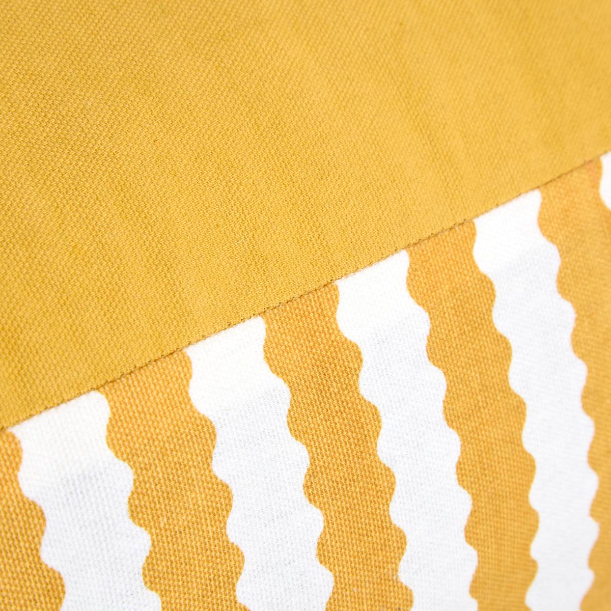 Cojín de suelo exterior rectangular POOLSIDE Amarillo