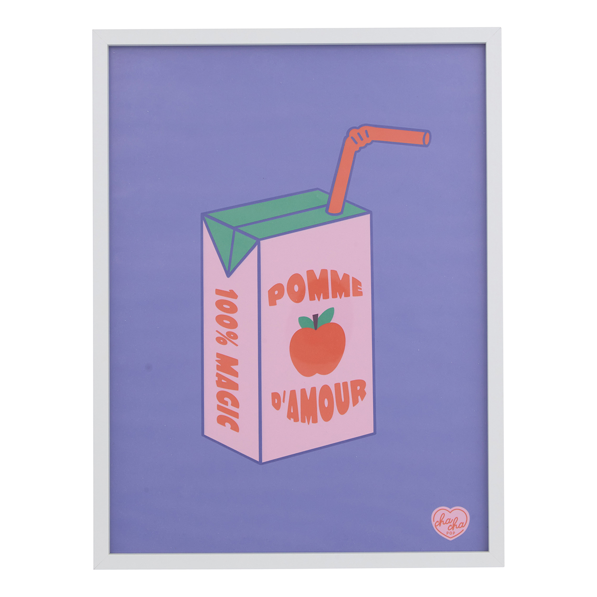 Cuadro impreso y enmarcado "Manzana caramelizada" 31,5x41,5 cm