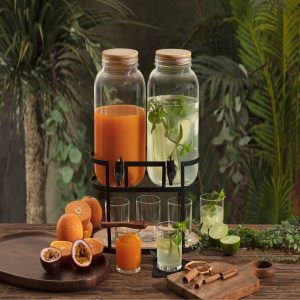 Dispensador doble con 6 vasos “Duo”