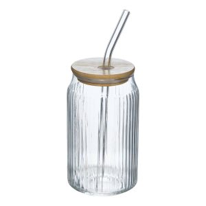 Jarra de cerveza de vidrio “Line”
