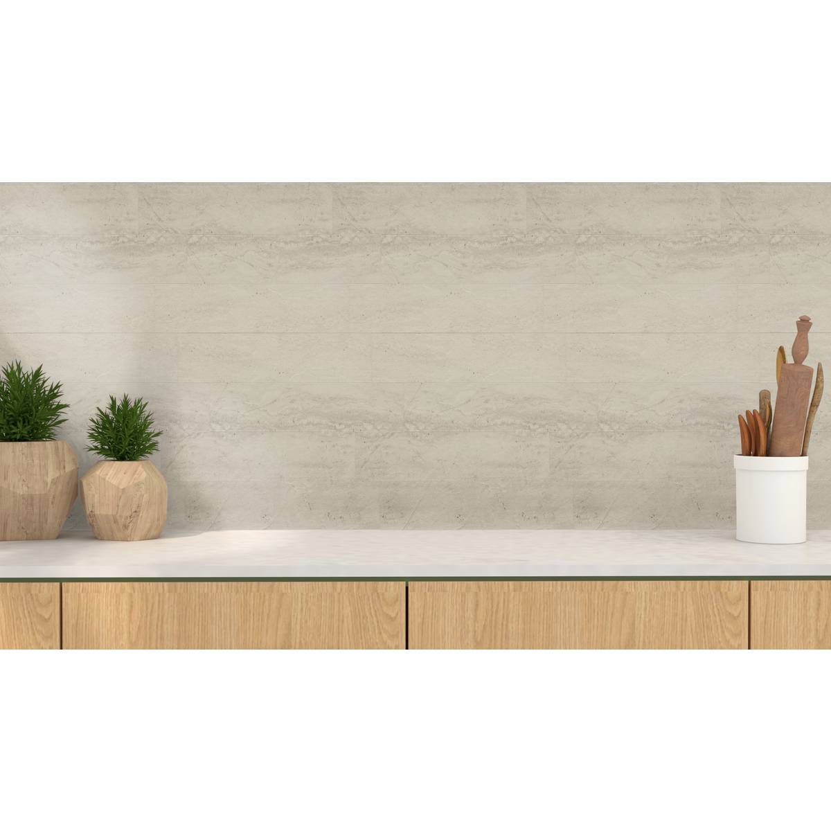 Juego de 2 adhesivos de pared efecto mármol “Cary”