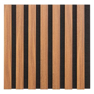 Juego de 3 paneles decorativos de listones de madera Colva