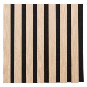 Juego de 3 paneles decorativos de listones de madera Colva