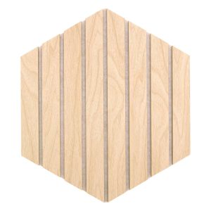 Juego de 3 paneles decorativos de listones de madera Colva