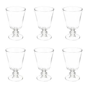 Juego de 6 copas de vino “Elena”