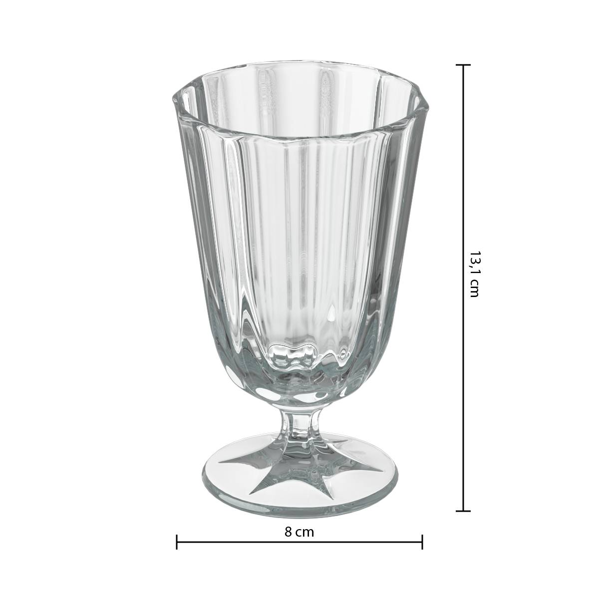 Juego de 6 copas de vino “Julia”