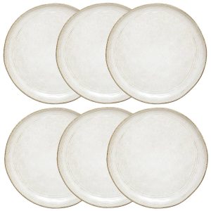Juego de 6 platos de postre “Flower”