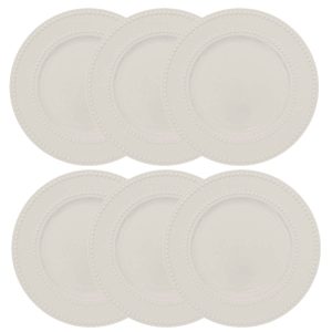 Juego de 6 platos de postre “Perle”