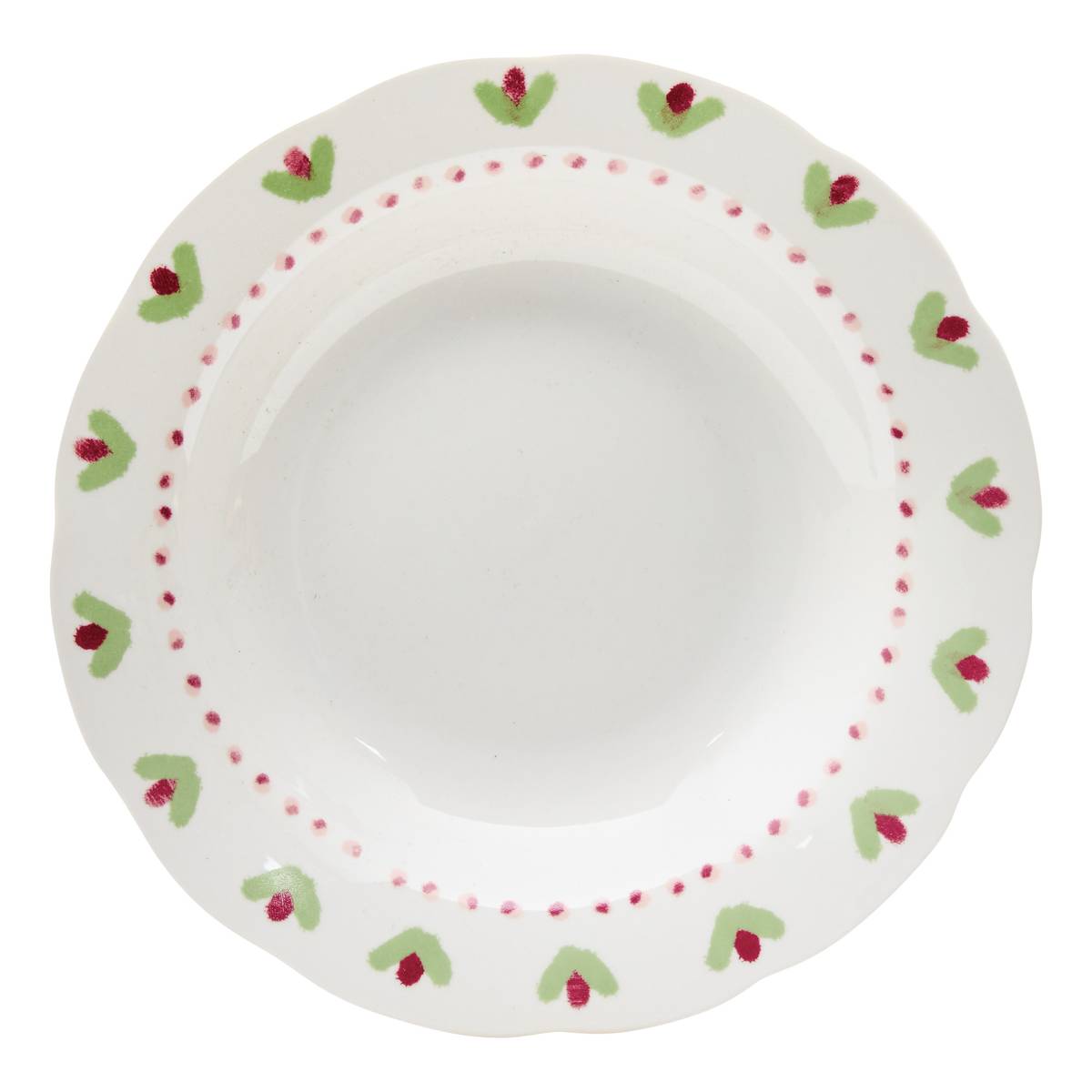 Juego de 6 platos hondos “Fleur De Rose”