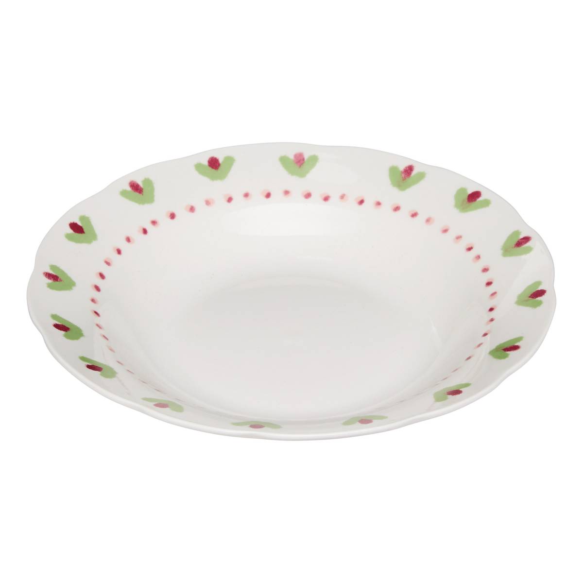 Juego de 6 platos hondos “Fleur De Rose”