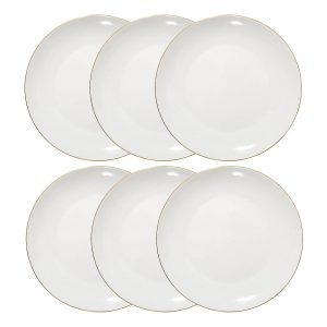 Juego de 6 platos llanos “Petit Salon”