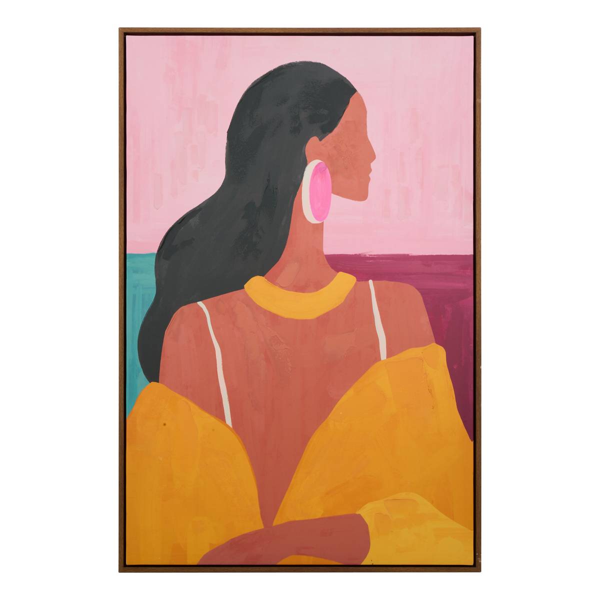 Lienzo pintado enmarcado "Martha"