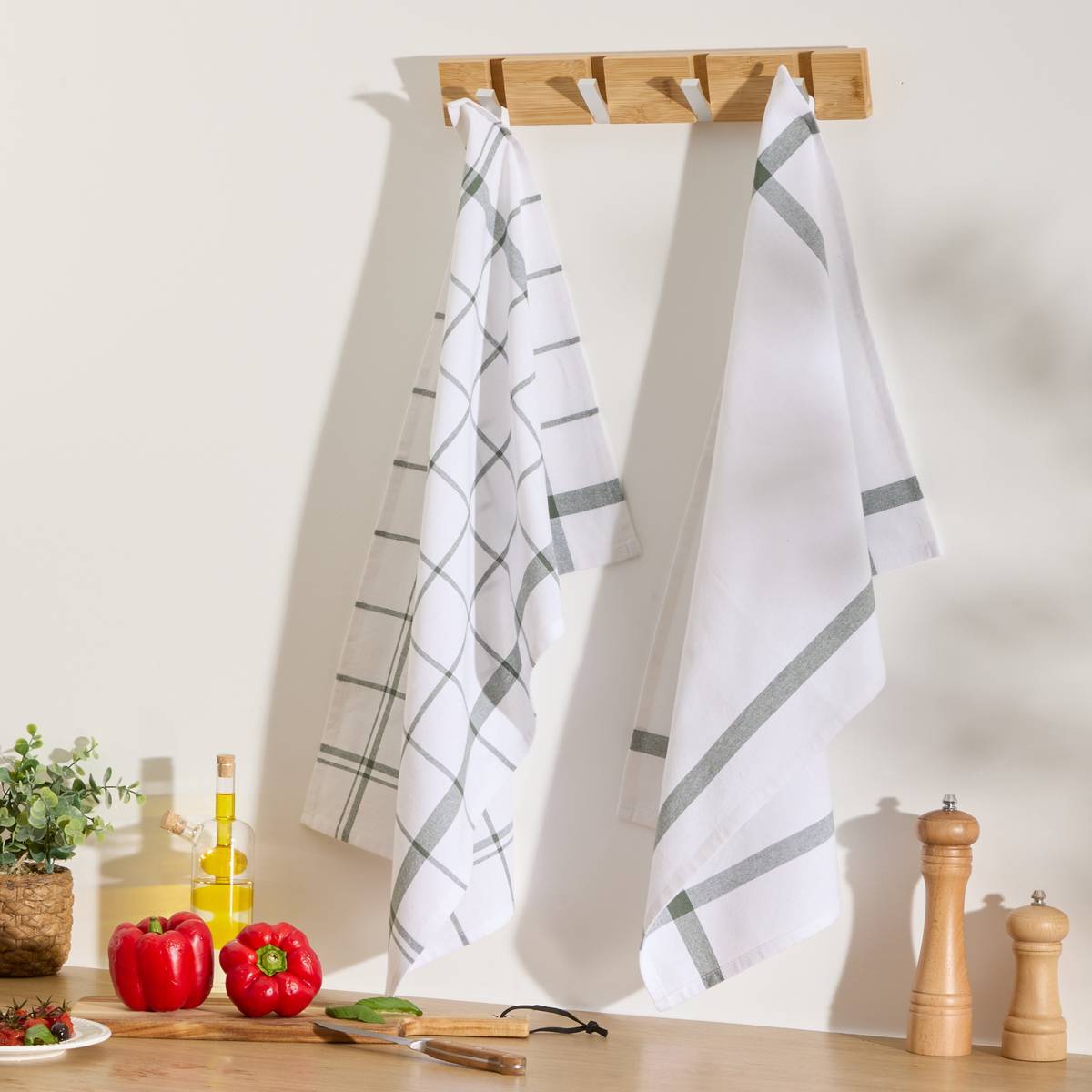 Lote de 2 paños de cocina “Tropical”