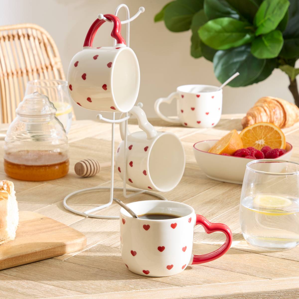Lote de 4 tazas “Valentine”