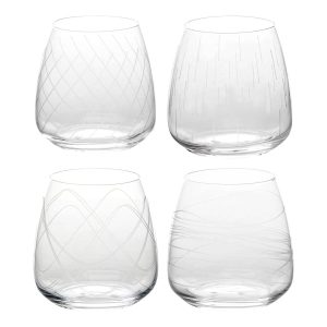 Lote de 4 vasos bajos “Talia”