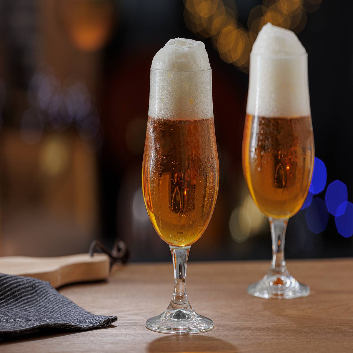 Lote de 4 vasos de cerveza “Biere”