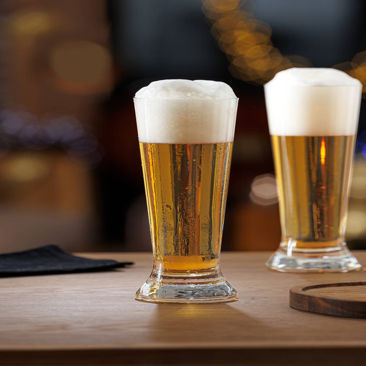 Lote de 4 vasos de cerveza “Biere”
