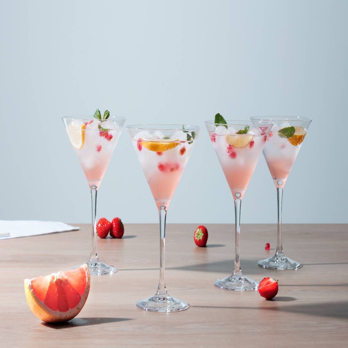 Lote de 4 vasos de cóctel “Cocktail”
