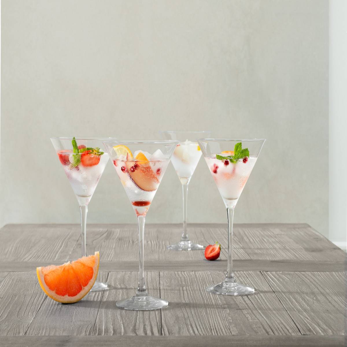 Lote de 4 vasos de cóctel “Cocktail”