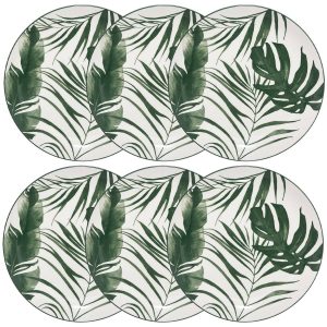 Lote de 6 platos de postre “Palme”