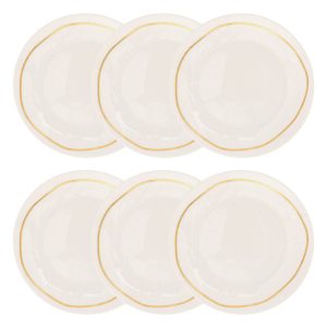 Lote de 6 platos de postre “Selena”