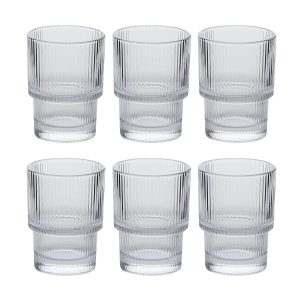 Lote de 6 vasos bajos “Emil’Ieau”