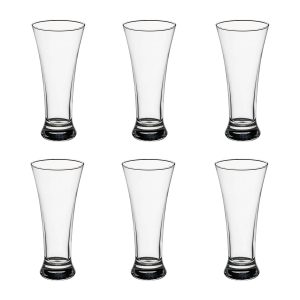 Lote de 6 vasos de cerveza “Bier”