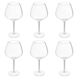 Lote de 6 vasos de ginebra “Nora”