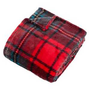 Manta de franela estampada “Brody”