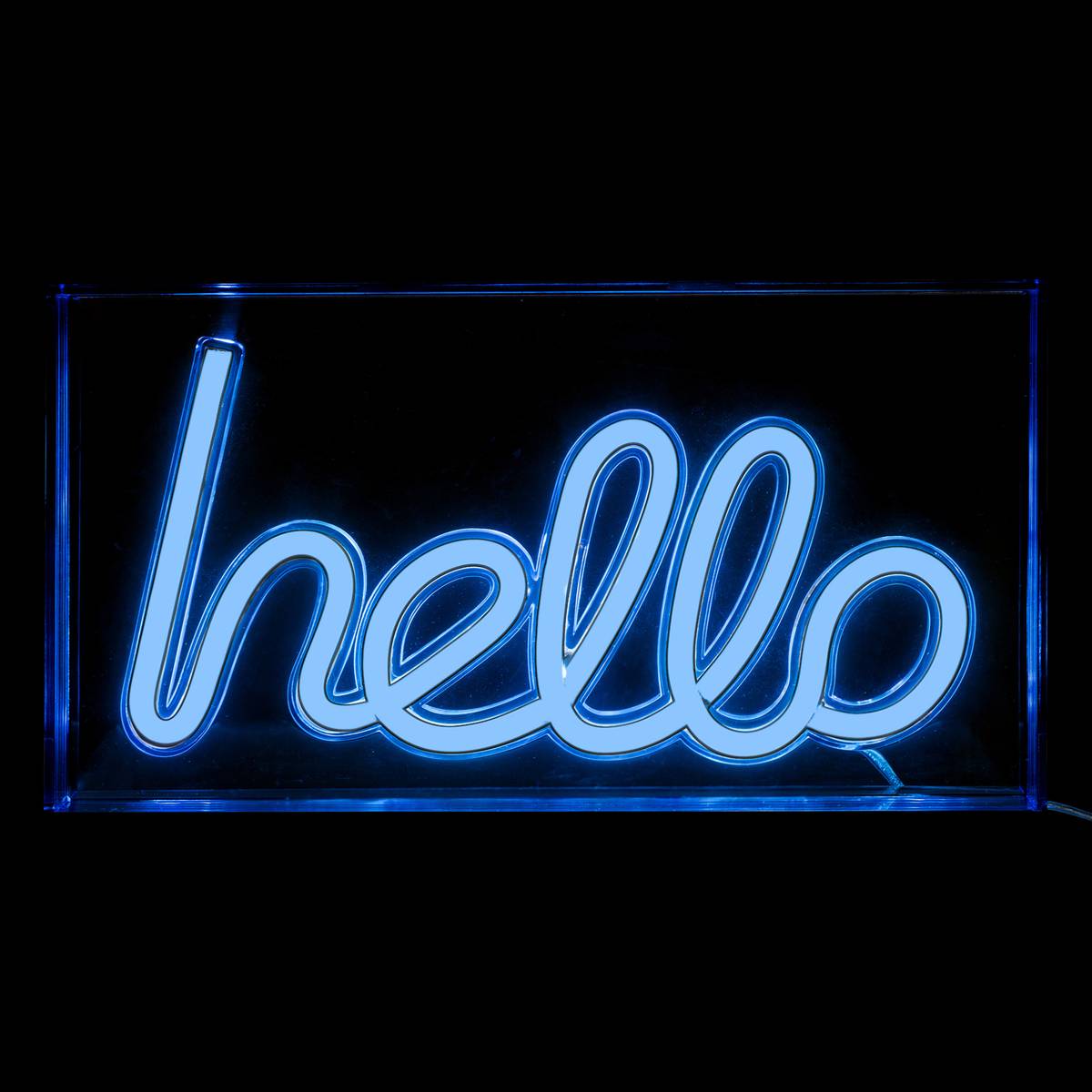 Neón LED para colocar “Hello”