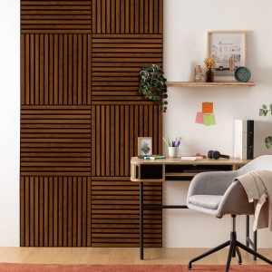 Panel decorativo de listones de madera “Colva”
