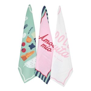 Set de 3 paños de cocina “Della pasta”