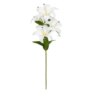 Tallo de lirios artificiales “Jago” con 4 flores
